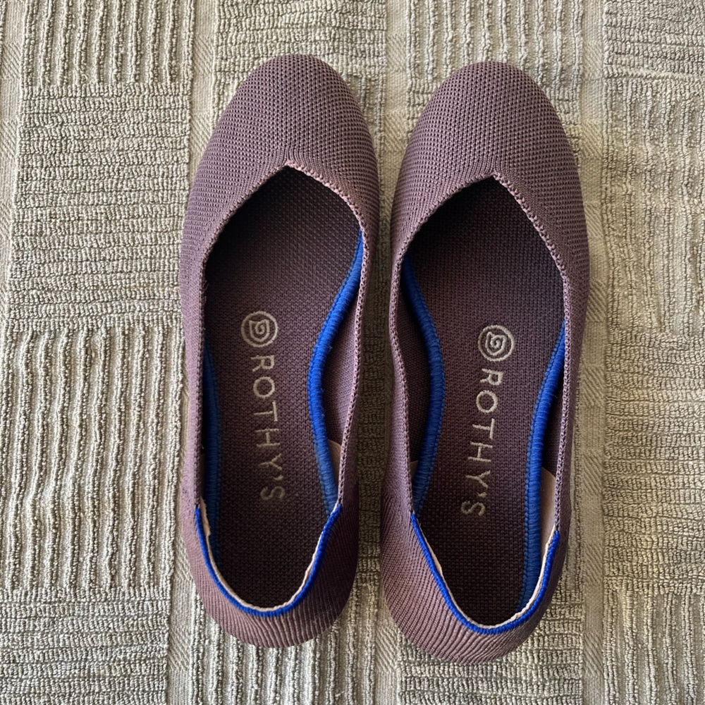 Rothy’s flats in Mink